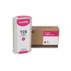 Suderinama rašalo kasetė F9J66A, no.728 M, 130ml HP spausdintuvams (ORINK BULK)